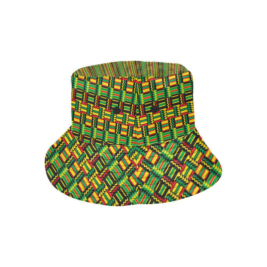 African Zip Zag Print Pattern Unisex Bucket Hat