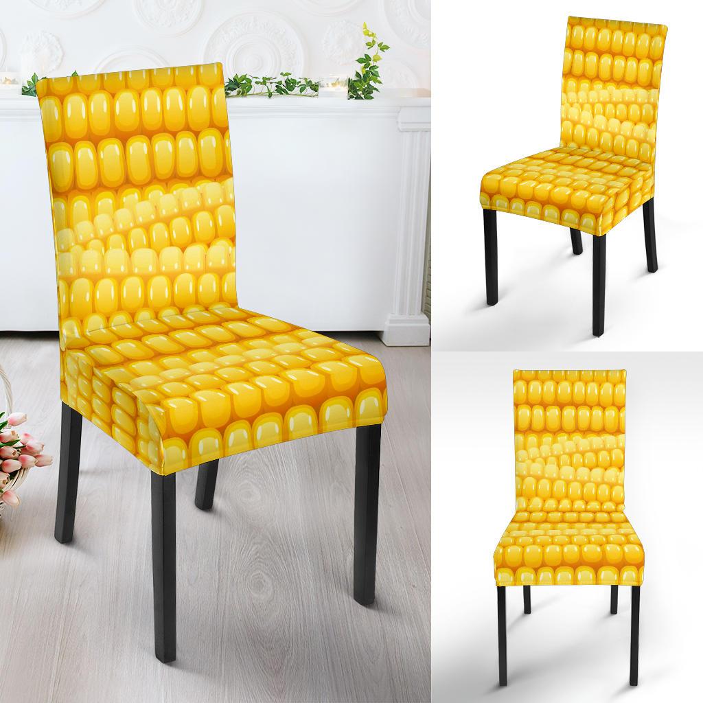 Agricultural Corn cob Pattern Dinning Chair Slipper-JTAMIGO.COM