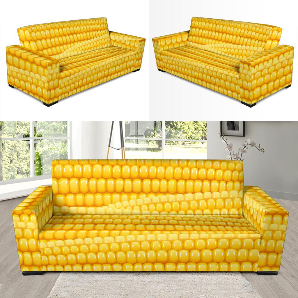 Agricultural Corn cob Pattern Sofa Slipcover-JTAMIGO.COM