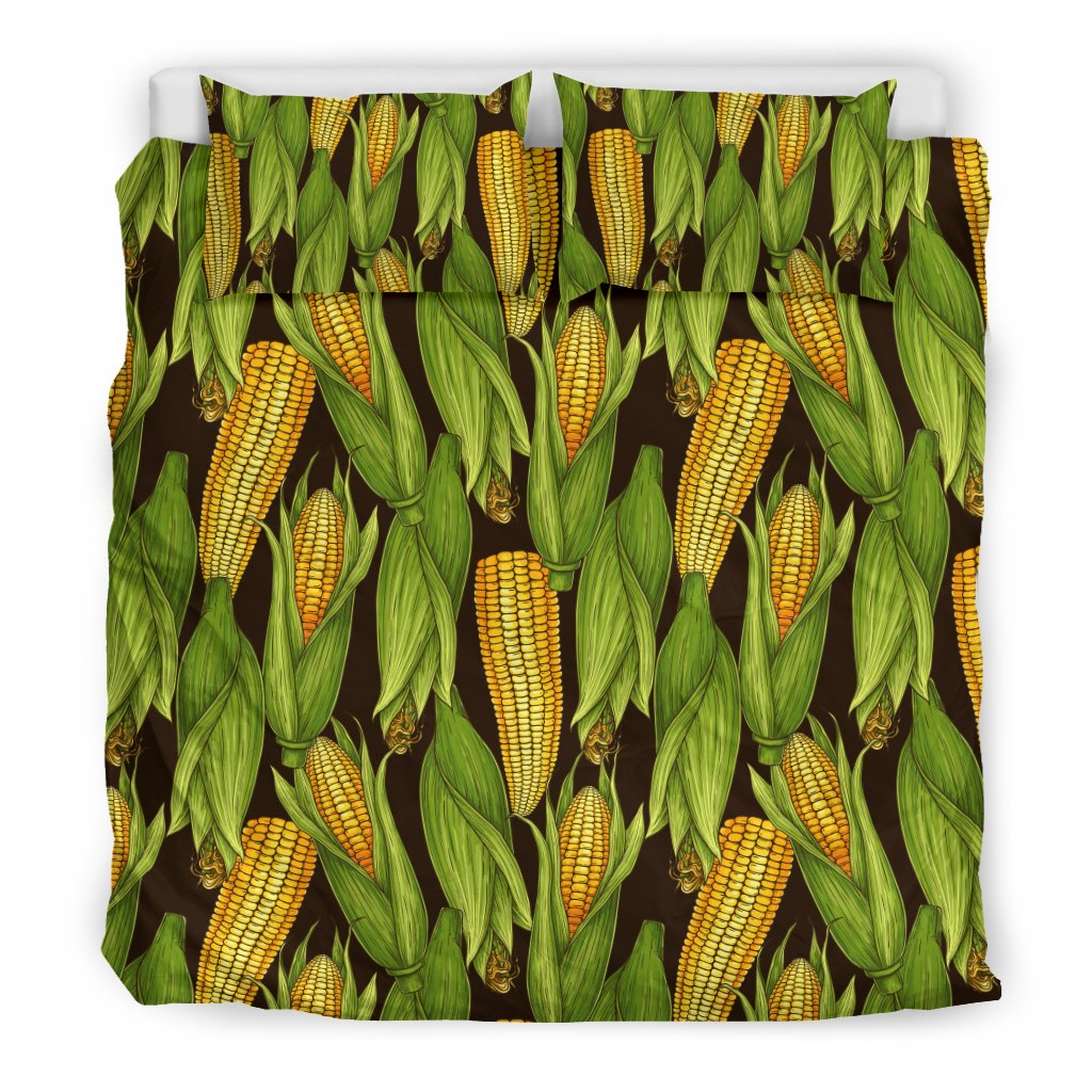 Agricultural Corn Cob Print Duvet Cover Bedding Set