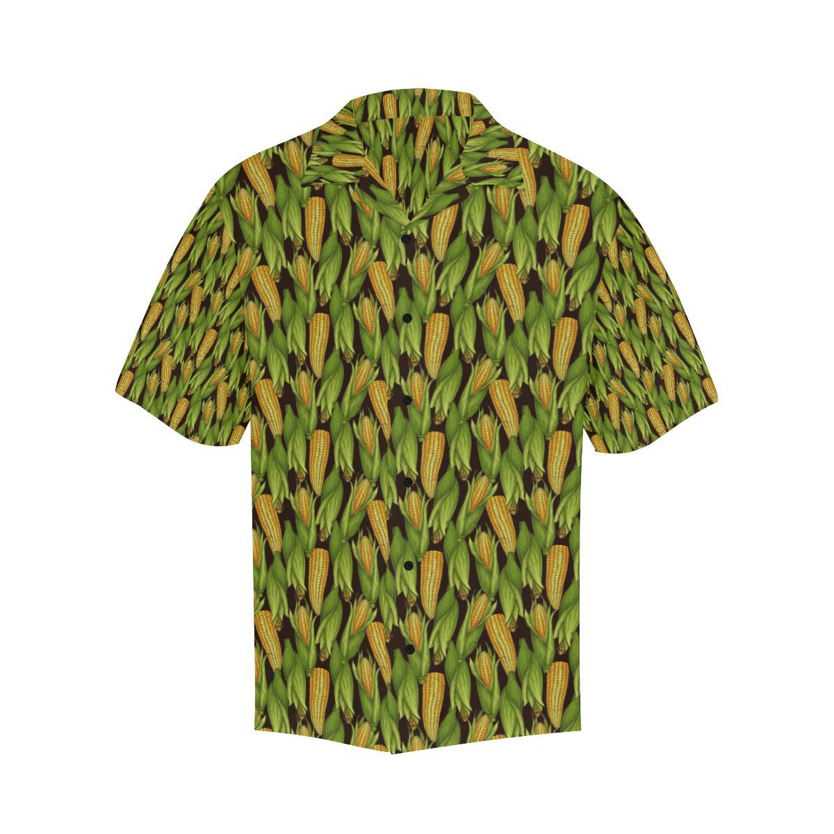 Agricultural Corn cob Print Men Aloha Hawaiian Shirt