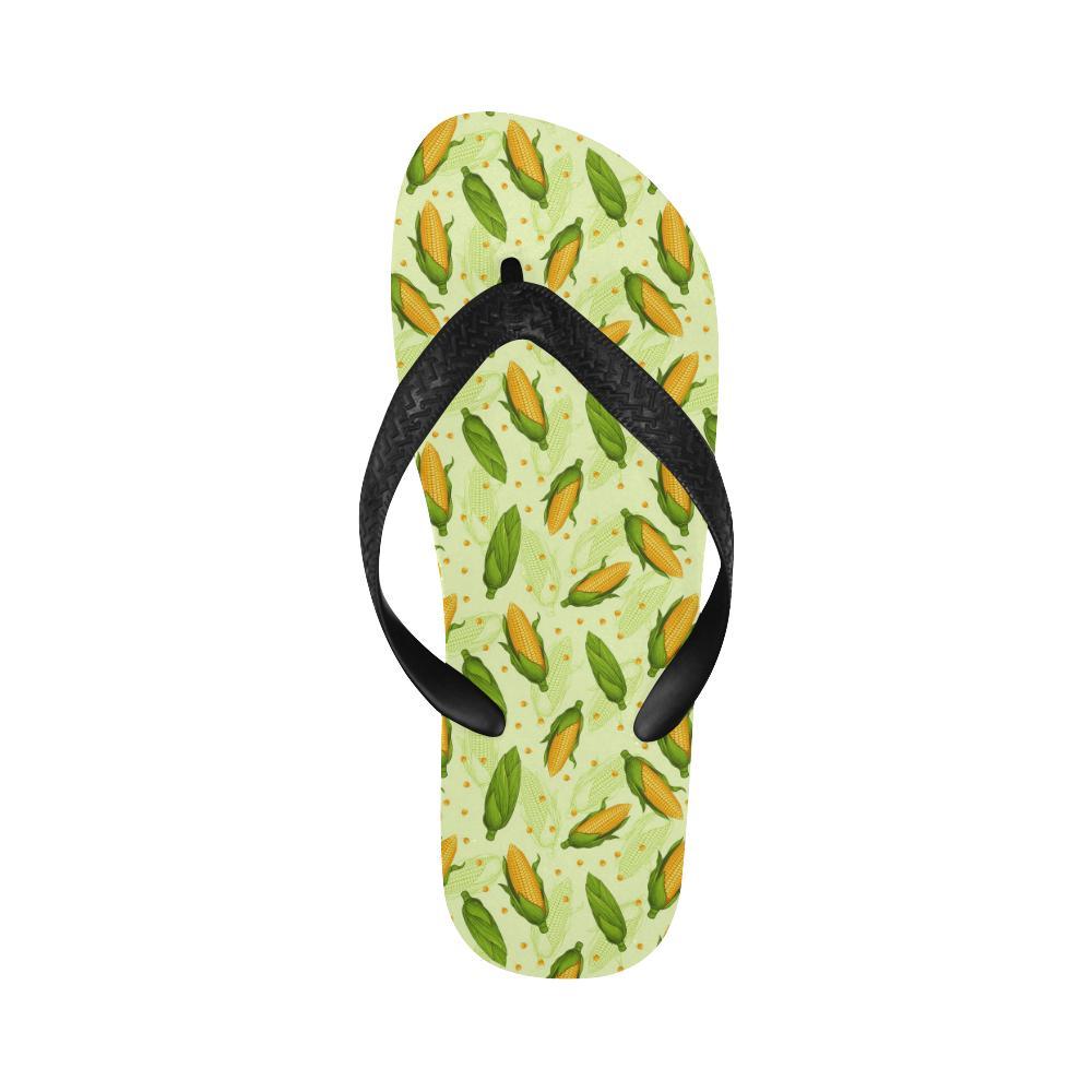 Agricultural Fresh Corn cob Print Pattern Flip Flops-JTAMIGO.COM