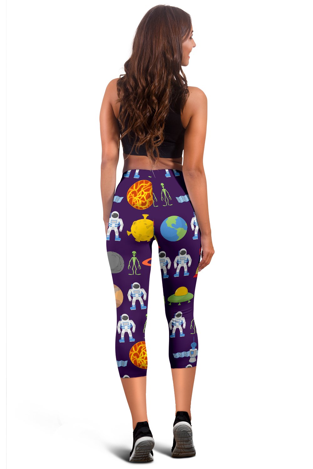 Alien Astronaut Planet Women Capris