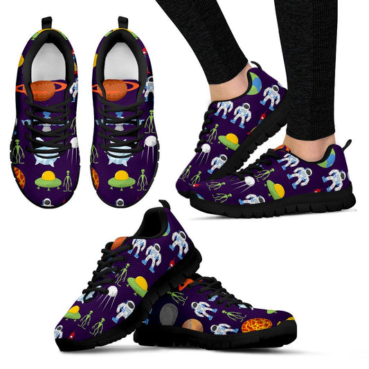 Alien Astronaut Planet Women Sneakers Shoes