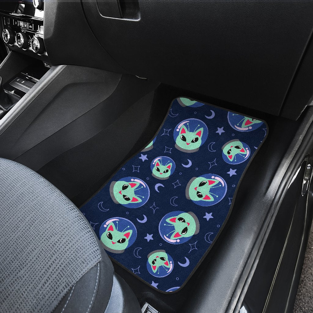 Alien Cat Car Floor Mats