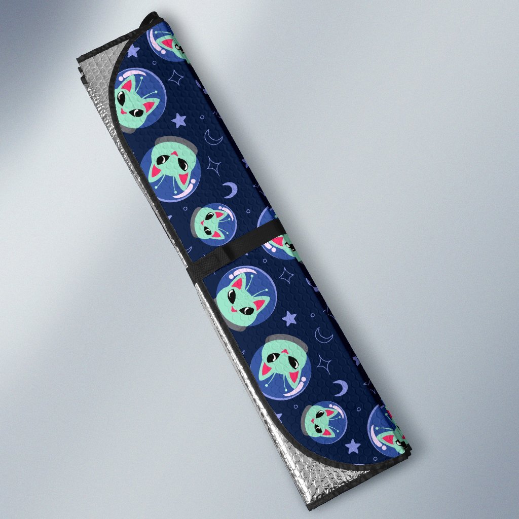 Alien Cat Car Sun Shade For Windshield