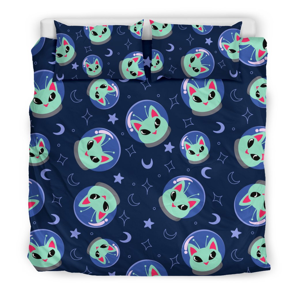 Alien Cat Duvet Cover Bedding Set