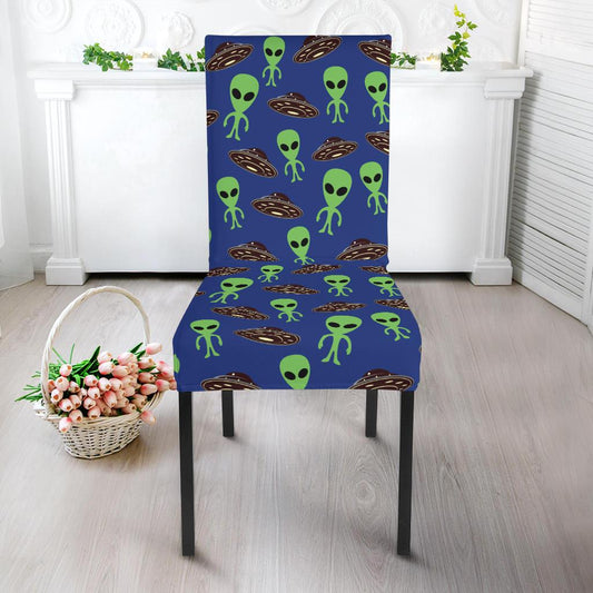 Alien Green UFO Pattern Dinning Chair Slipper-JTAMIGO.COM