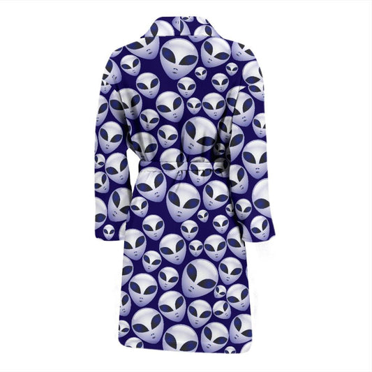 Alien Head Extraterrestrial Men Bath Robe-JTAMIGO.COM