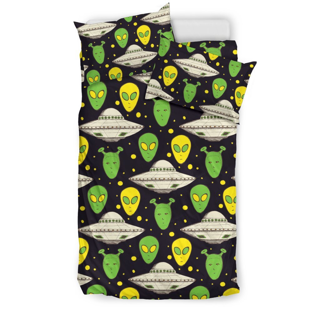 Alien UFO Pattern Duvet Cover Bedding Set