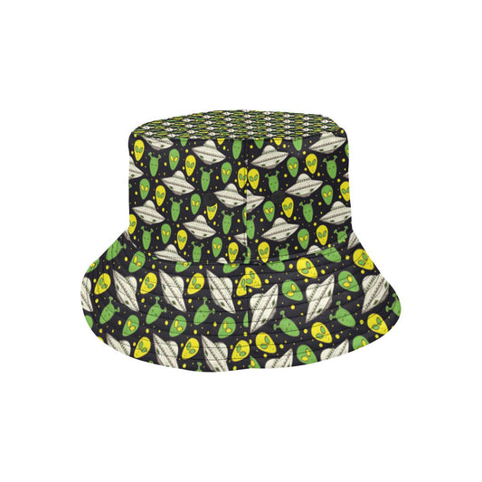 Alien UFO Pattern Unisex Bucket Hat