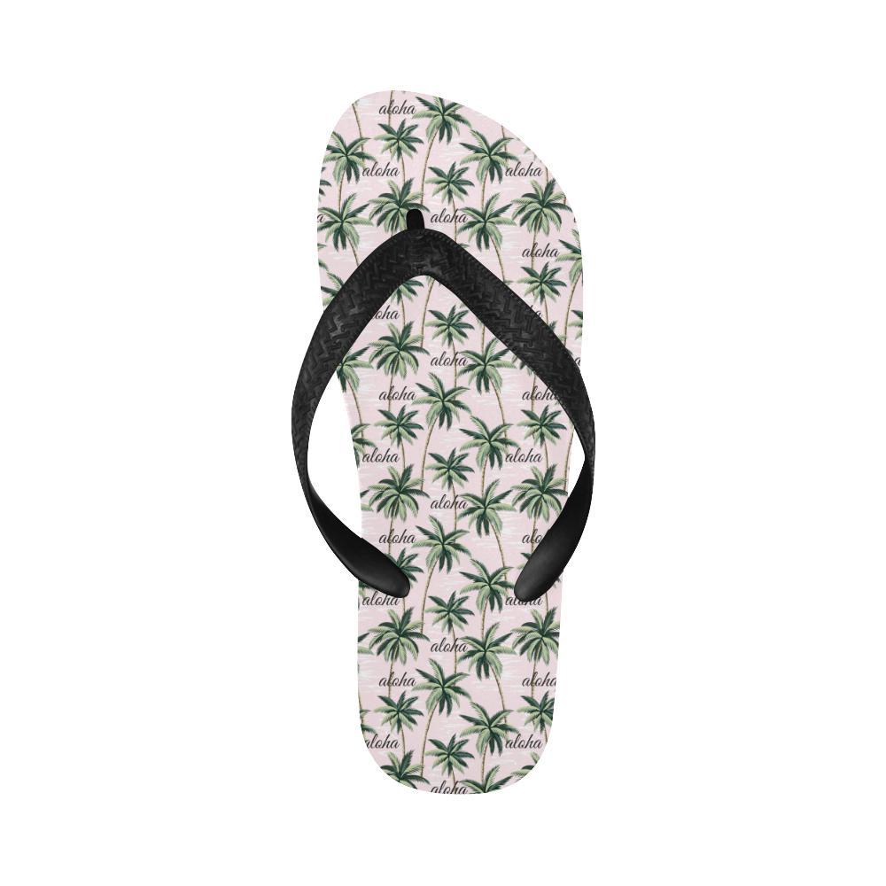Aloha Beach Pattern Design Themed Print Flip Flops-JTAMIGO.COM