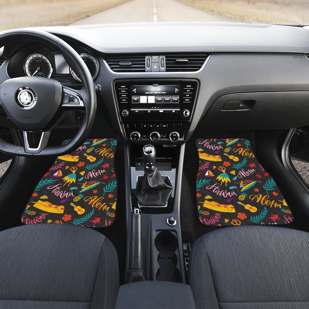 Aloha Hawaii Summer Design Themed Print Car Floor Mats