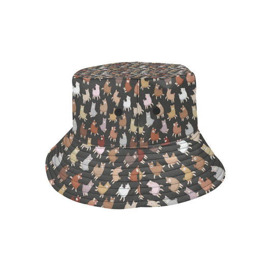 Alpaca Cute Design Themed Print Unisex Bucket Hat