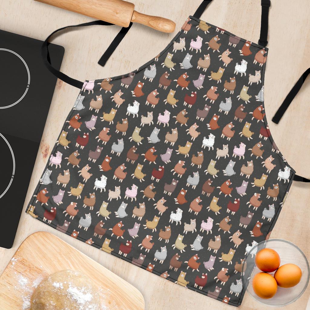 Alpaca Cute Design Themed Print Women Apron