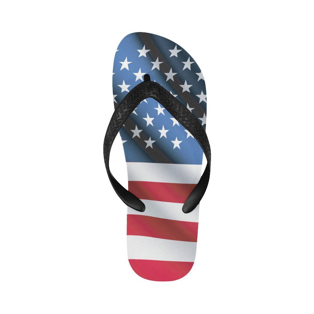American flag Classic Flip Flops-JTAMIGO.COM