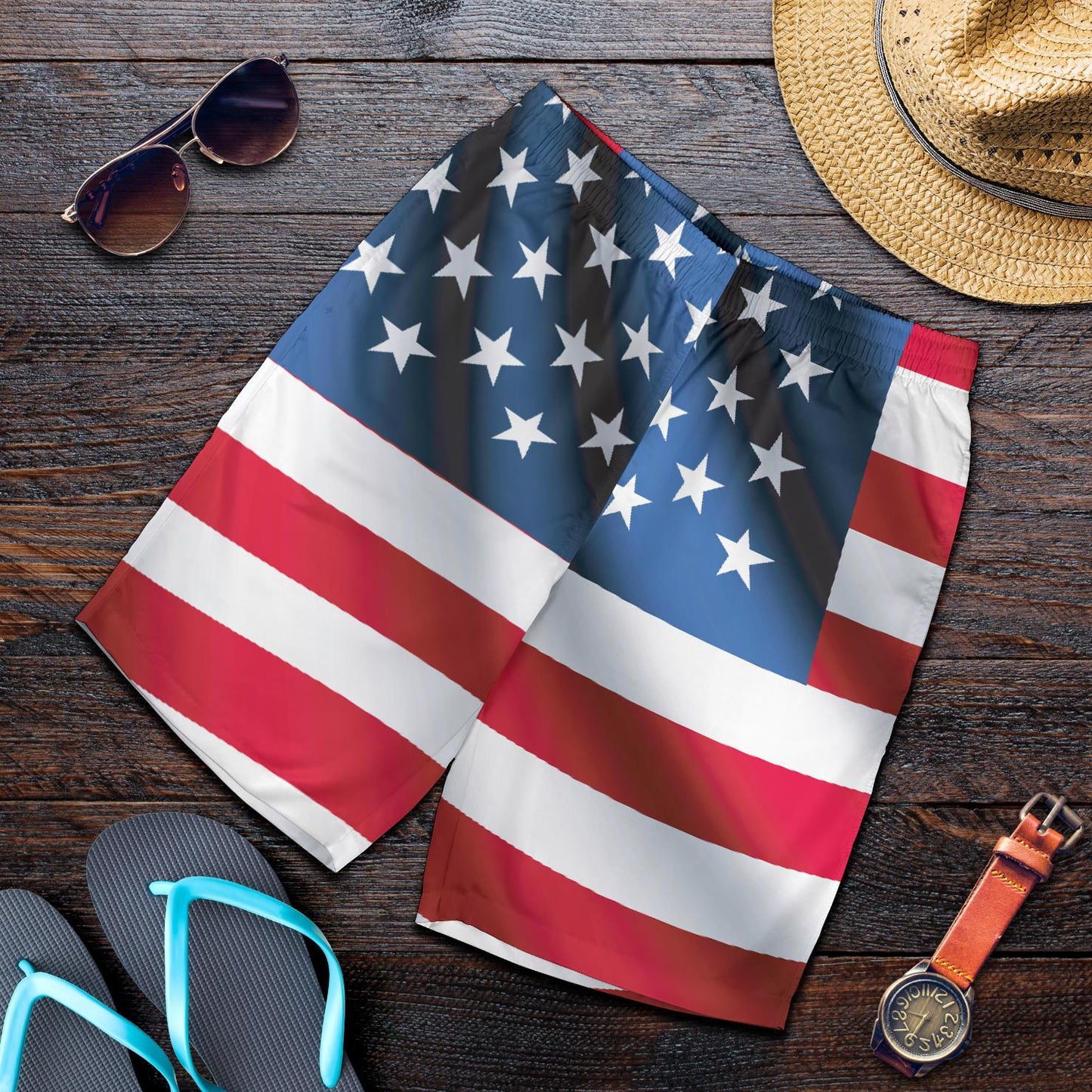 American flag Classic Mens Shorts-JTAMIGO.COM