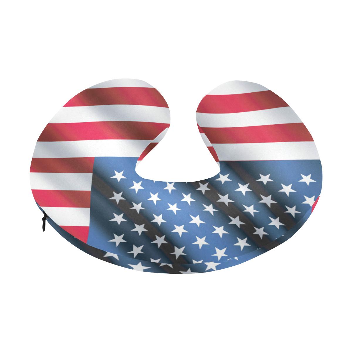 American flag Classic U-Shaped Travel Neck Pillow-JTAMIGO.COM