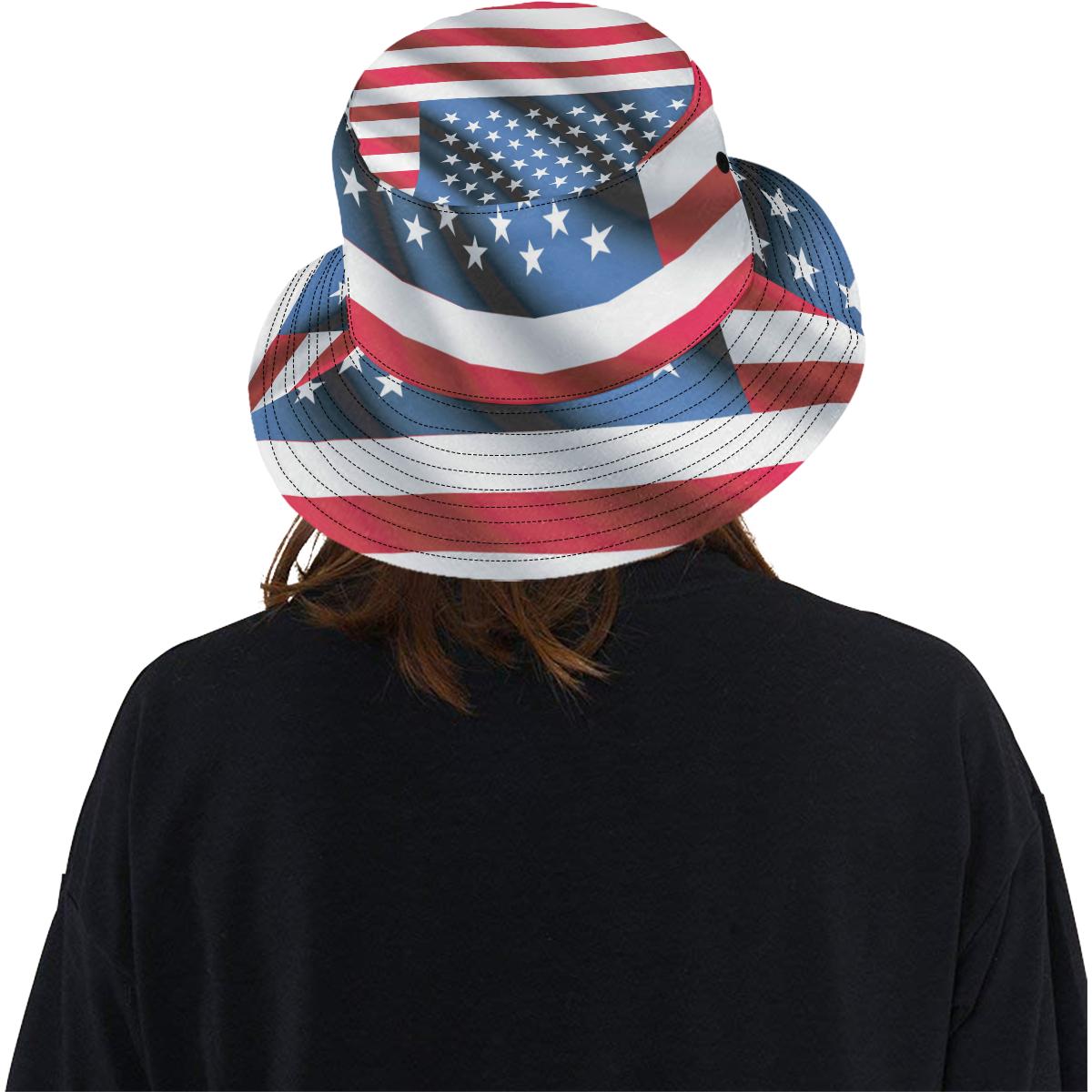 American flag Classic Unisex Bucket Hat