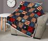 American flag Patchwork Design Premium Quilt-JTAMIGO.COM
