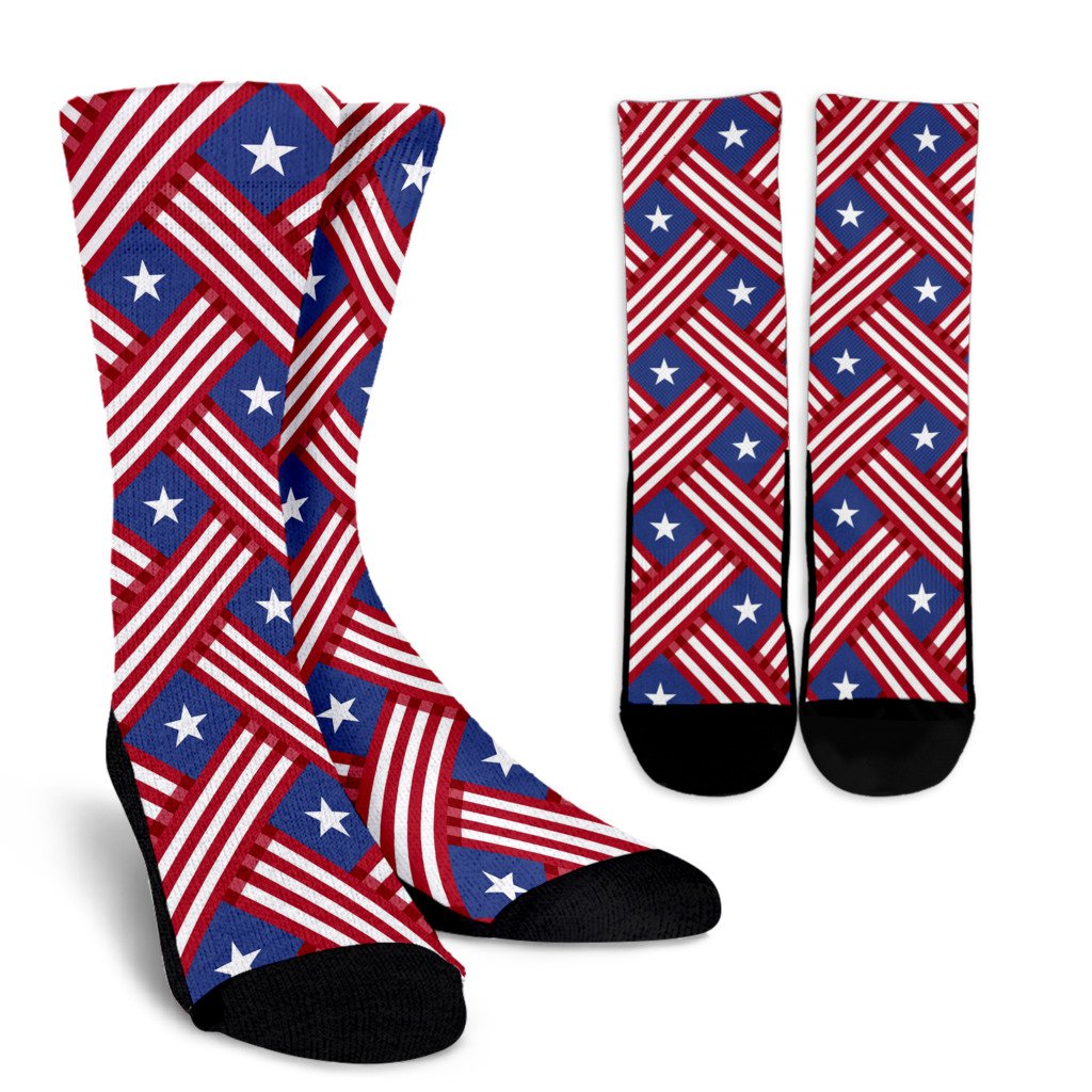 American flag Pattern Crew Socks