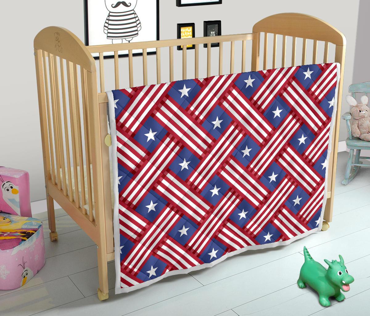 American flag Pattern Premium Quilt-JTAMIGO.COM
