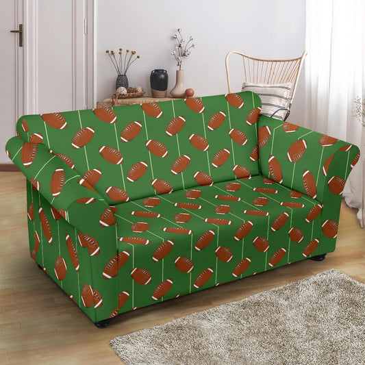 American Football on Field Themed Loveseat Slipcover-JTAMIGO.COM