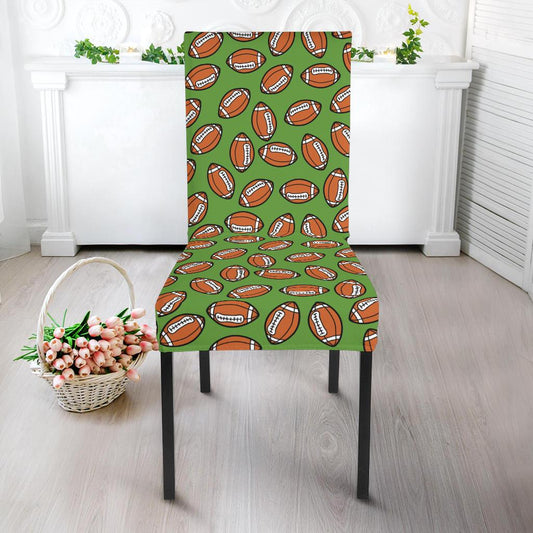 American Football on Green Design Dinning Chair Slipper-JTAMIGO.COM
