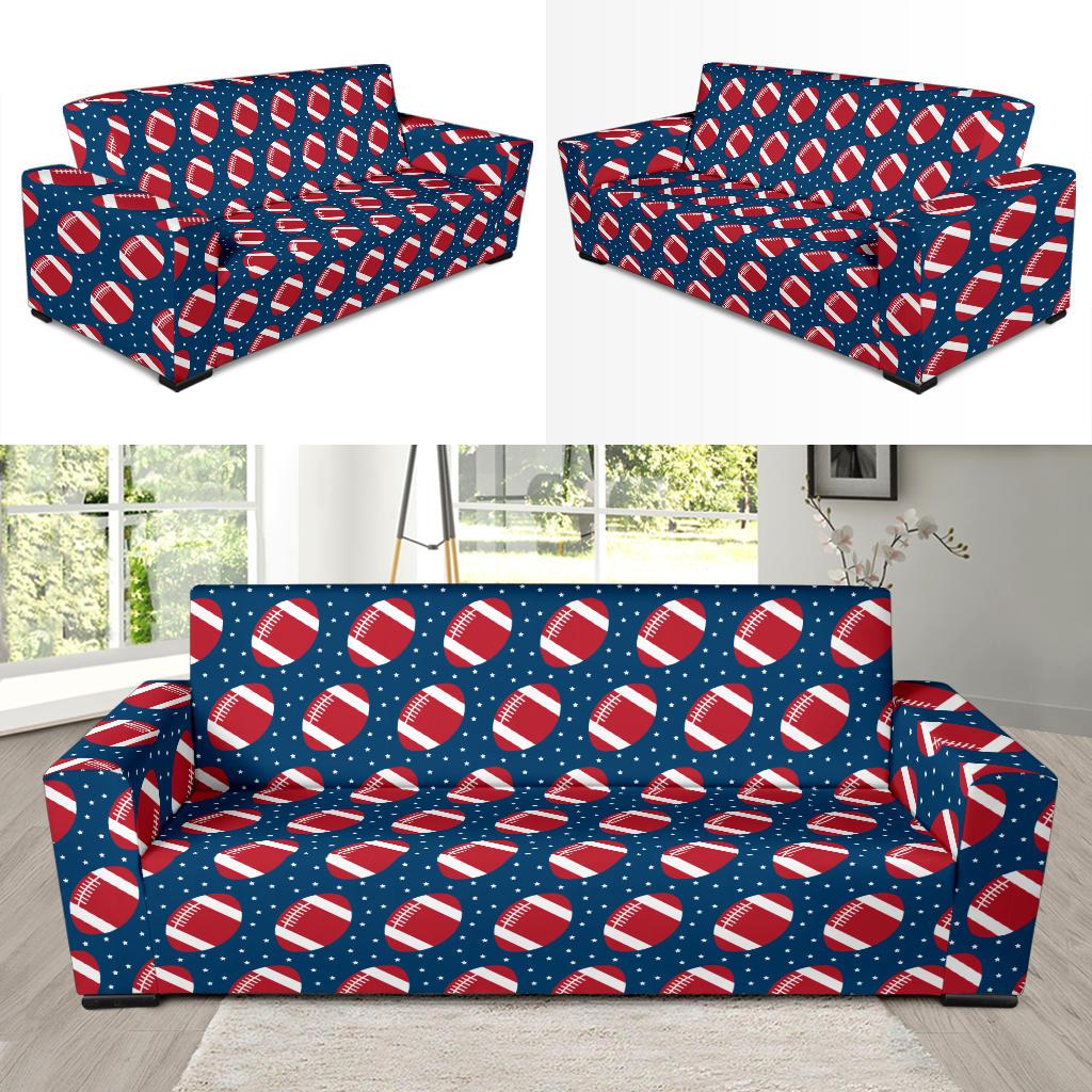American Football Star Design Pattern Sofa Slipcover-JTAMIGO.COM