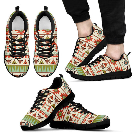 American indian Ethnic Pattern Men Sneakers Shoes