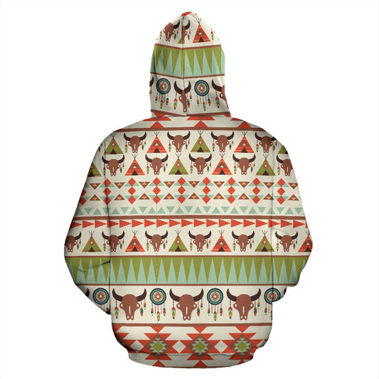 American indian Ethnic Pattern Pullover Hoodie