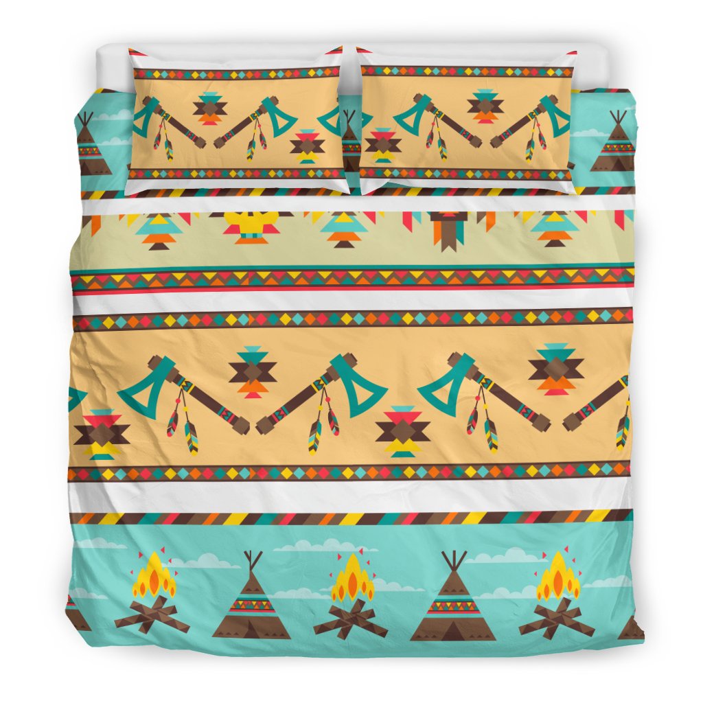 American Indian Life Pattern Duvet Cover Bedding Set