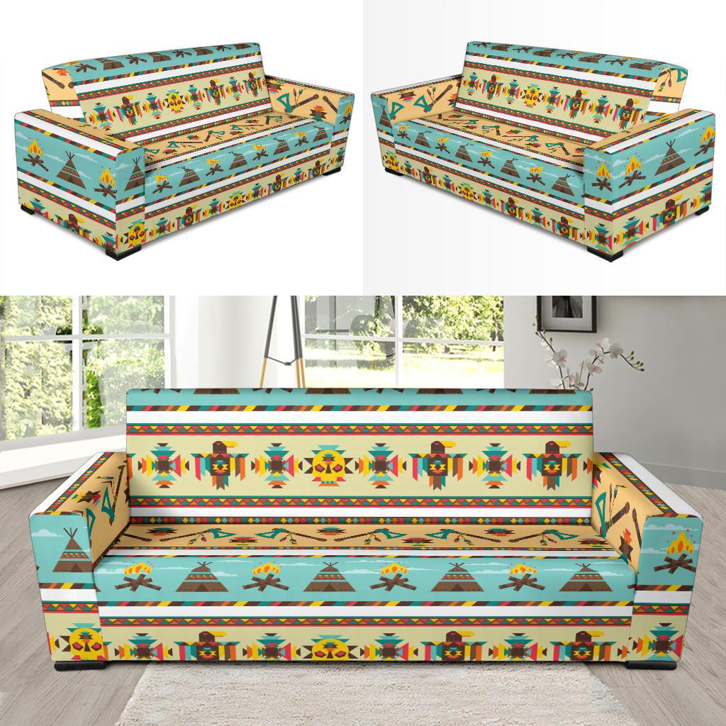 American indian Life Pattern Sofa Slipcover-JTAMIGO.COM