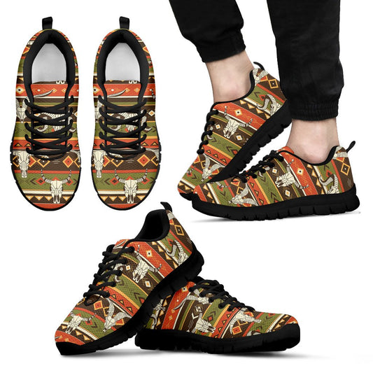 American indian Skull Animal Men Sneakers Shoes