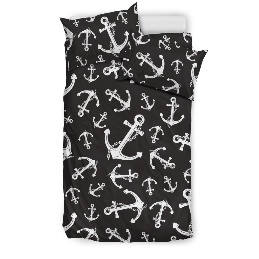 Anchor Black White Duvet Cover Bedding Set