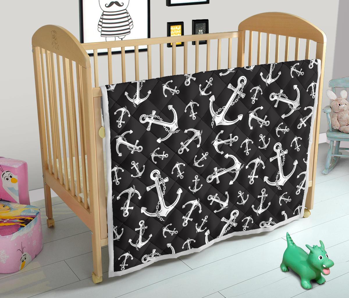 Anchor Black White Premium Quilt-JTAMIGO.COM