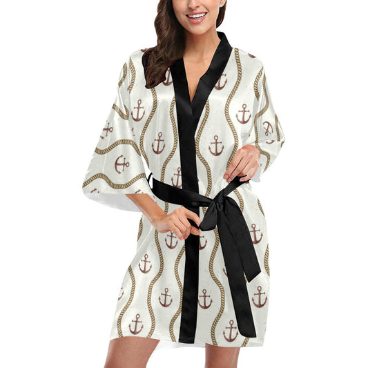 Anchor Classic Women Short Kimono Robe