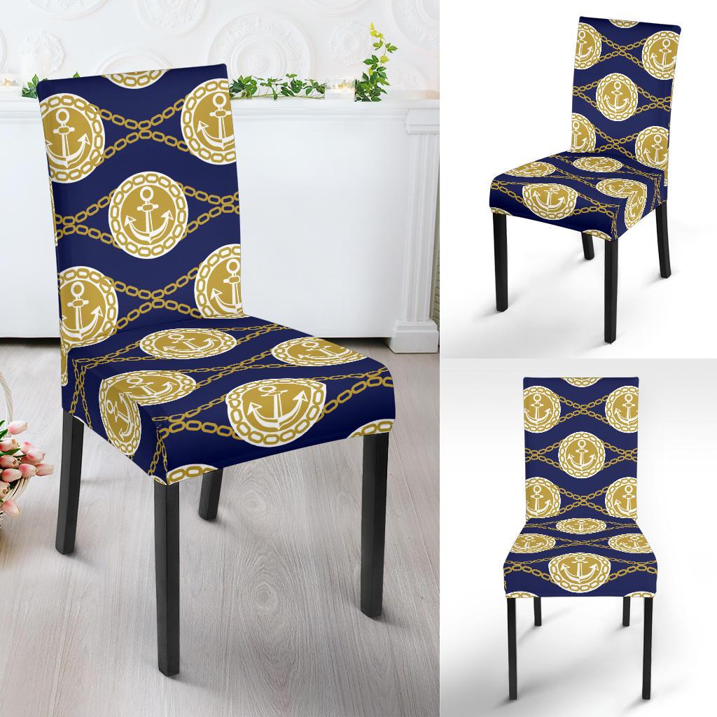 Anchor Luxury Pattern Dinning Chair Slipper-JTAMIGO.COM
