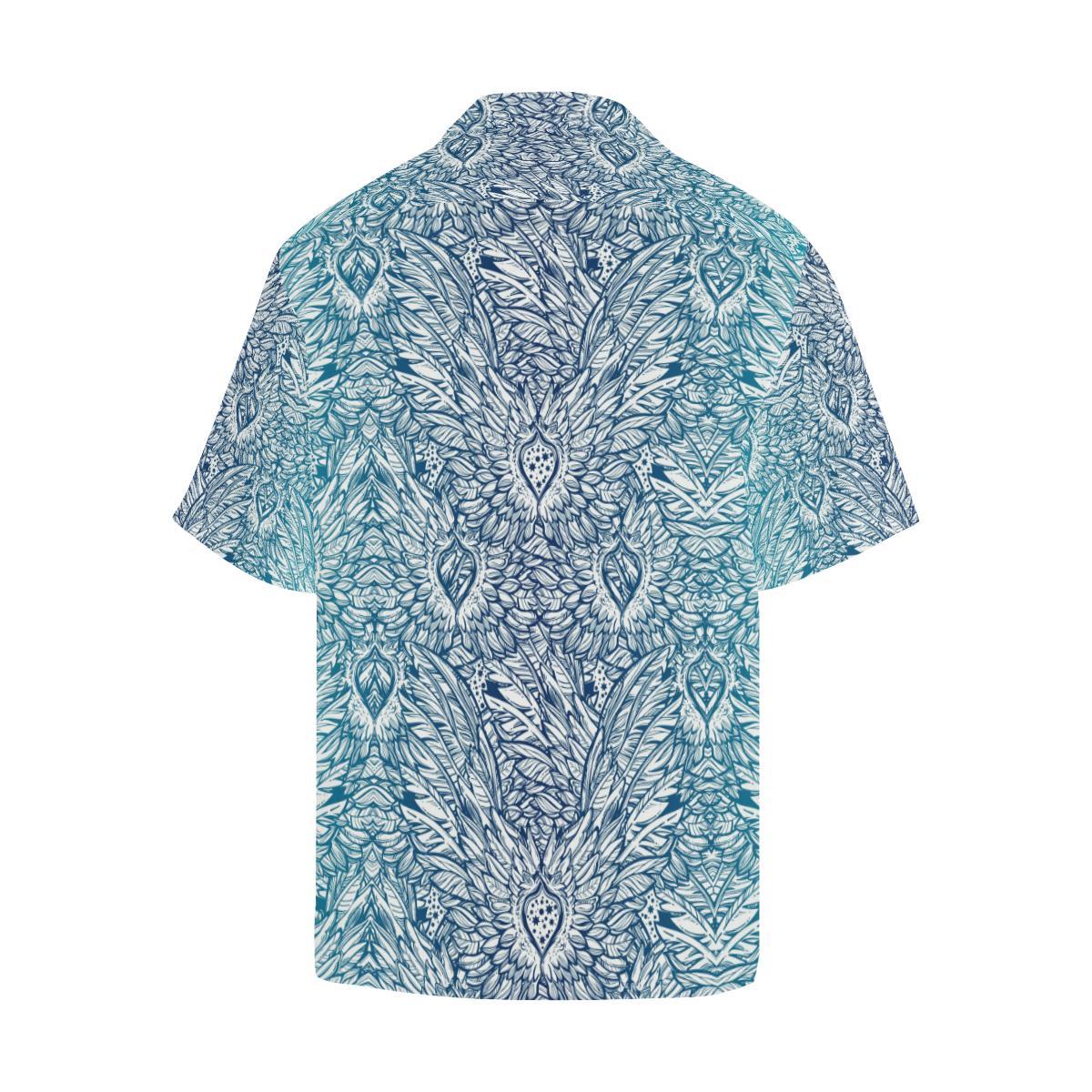 Angel Wings Boho Design Themed Print Men Aloha Hawaiian Shirt