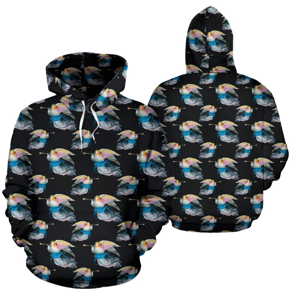 Angel with Wings Beautiful Design Print Pullover Hoodie