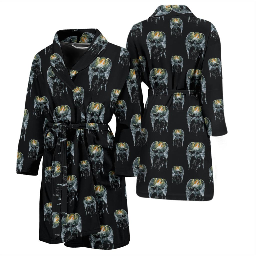 Angel with Wings Cute Design Print Men Bath Robe-JTAMIGO.COM