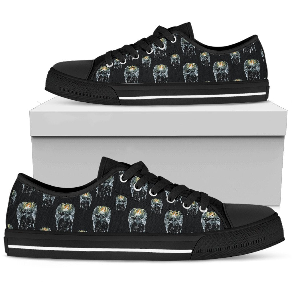 Angel with Wings Cute Design Print Women Low Top Shoes