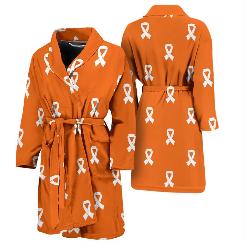 Appendix cancer Pattern Print Design 01 Men Bathrobe-JORJUNE.COM