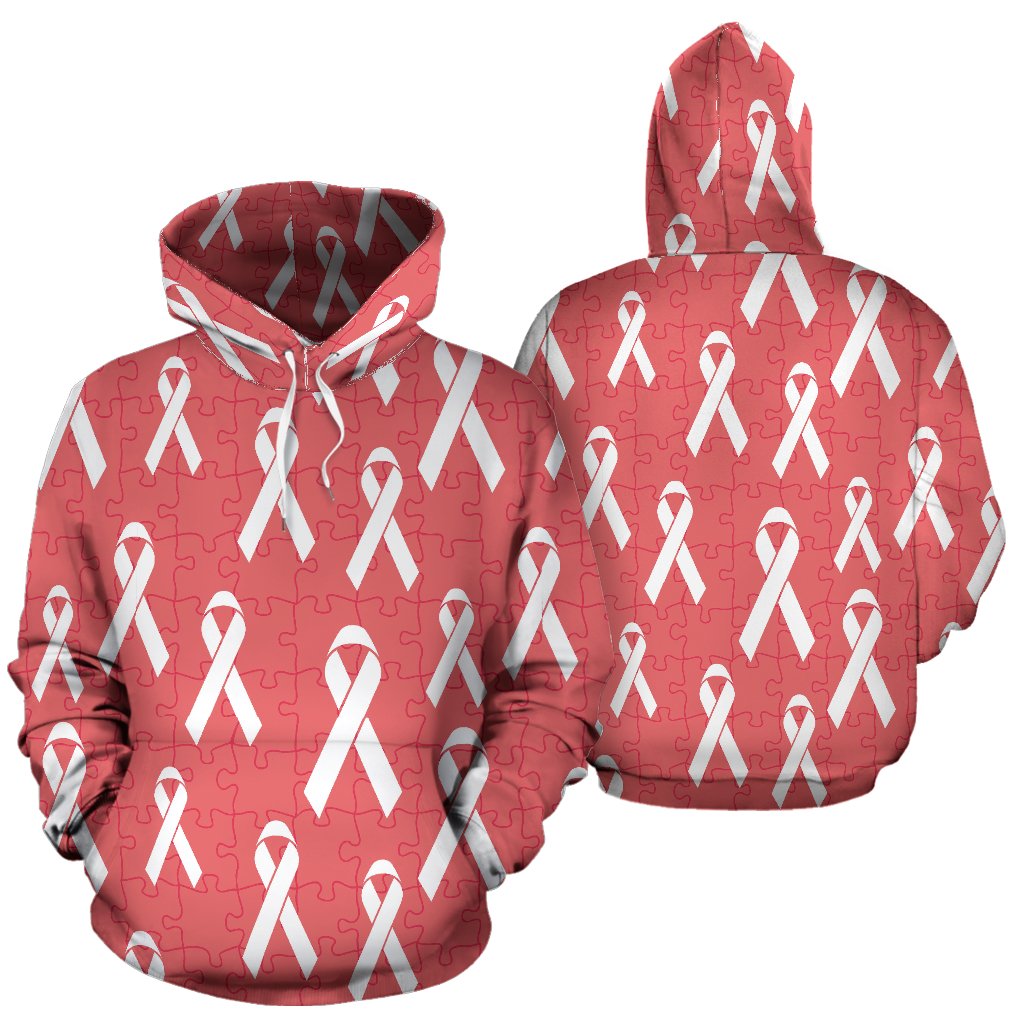 Autism Awareness Ribbon Design Print Pullover Hoodie