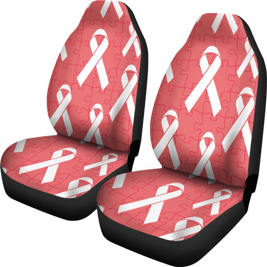 Autism Awareness Ribbon Design Print Universal Fit Car Seat Covers