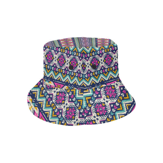 Aztec Pink Geometric Print Pattern Unisex Bucket Hat