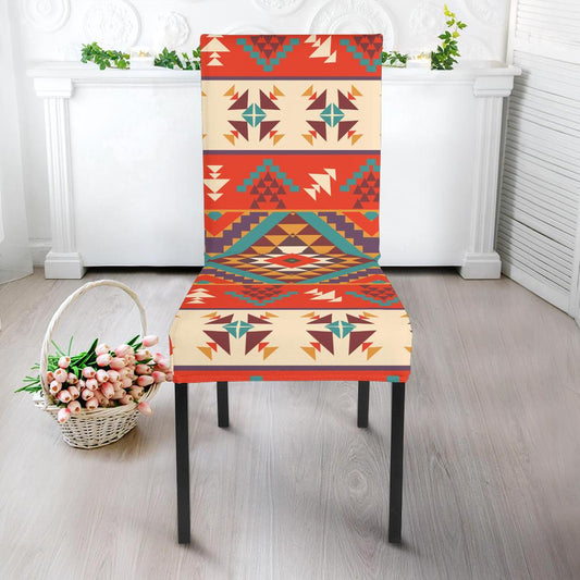 Aztec Red Print Pattern Dinning Chair Slipper-JTAMIGO.COM