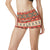 Aztec Red Print Pattern High Waisted Spandex Shorts-JTAMIGO.COM