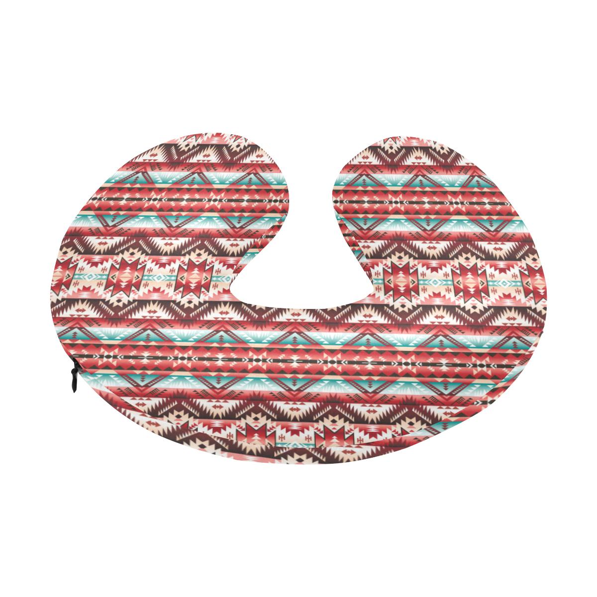 Aztec Western Style Print Pattern U-Shaped Travel Neck Pillow-JTAMIGO.COM