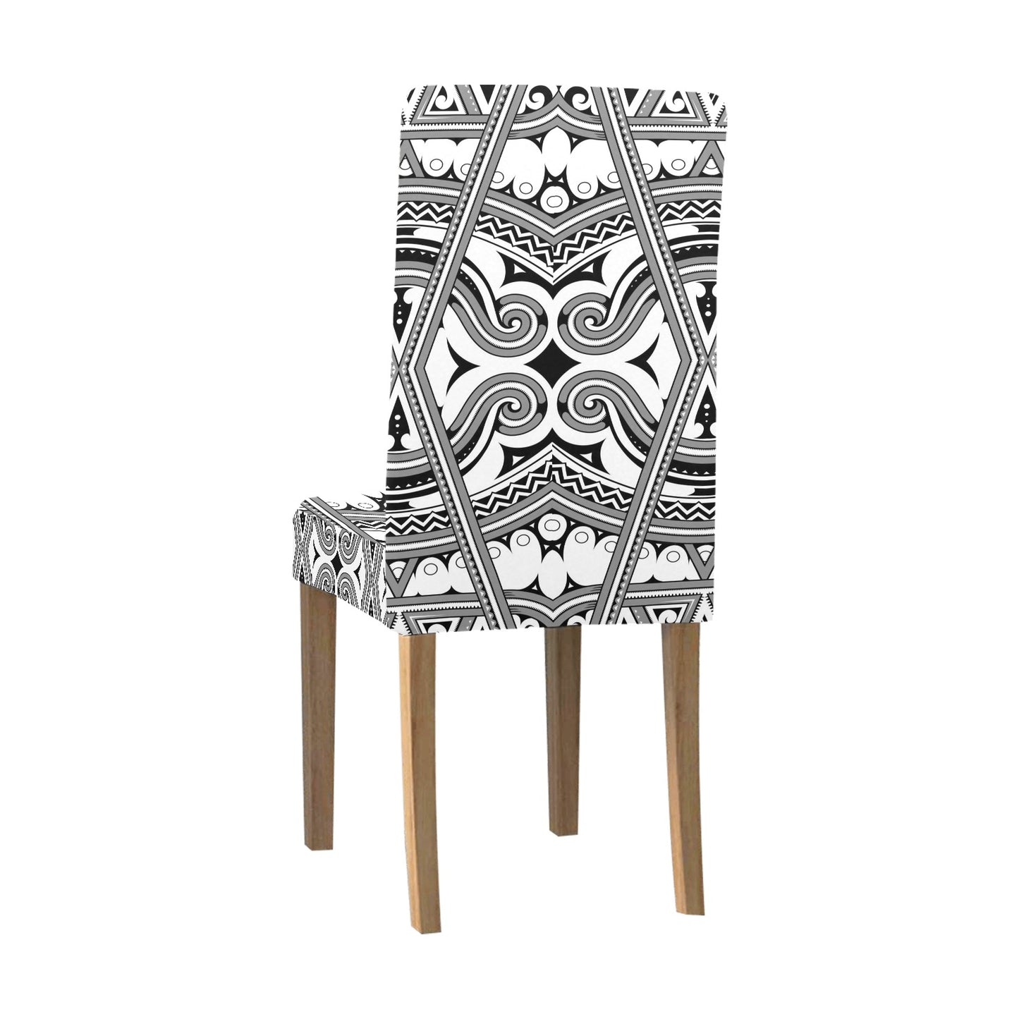 Samoan Pattern Print Design LKS302 Dining Chair Slipcover